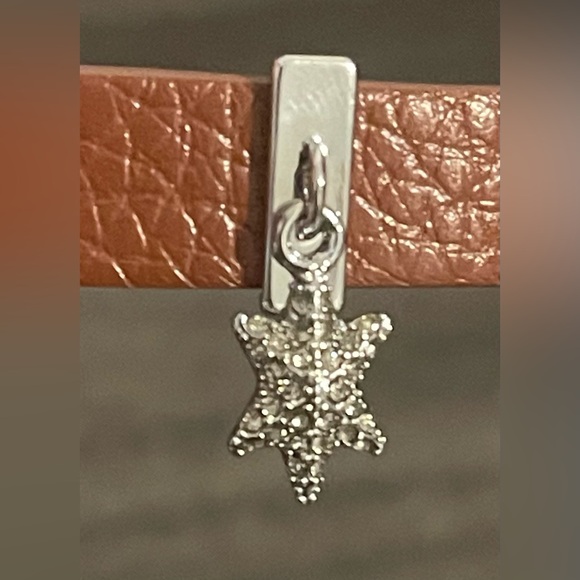 Pave North Star Hanging Charm Silver collectors Edition - Picture 1 of 4